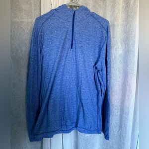 Lululemon quarter zip hoodie long sleeve- blue